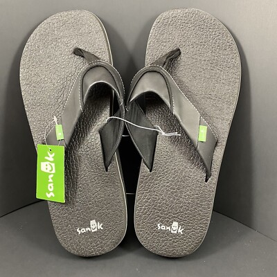 Sandales Sanuk Pour Femme - Taille US 7 (pointure 7) - Neuves Sans étiquette, Style Tong Noir