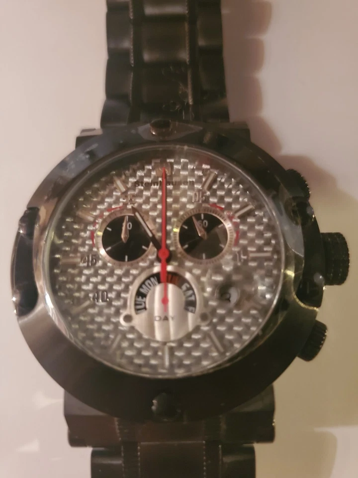 Reloj Redux Cronógrafo Suizo Monte Carlo 45mm STEINHAUSEN Para Hombres SW578LL Foto 2 de 4