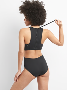 high neck cut out swimsuit