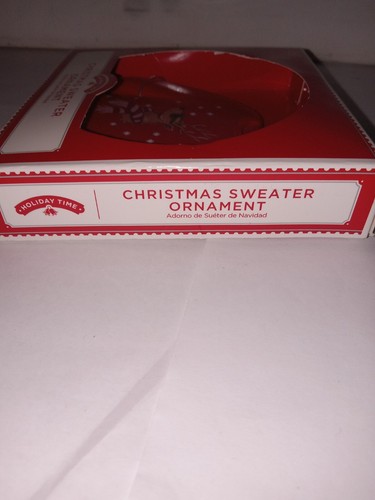 Holiday Time Ugly Sweater Ornament Deer with shades and scarf NEW - Picture 3 of 7