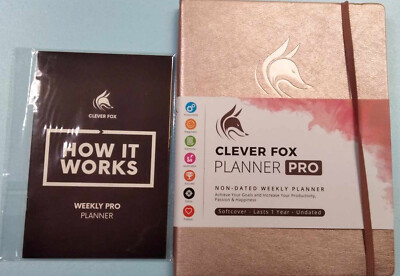 Clever Fox Planner PRO 8.5 x 11'' Weekly Life Planner to Increase Productivity