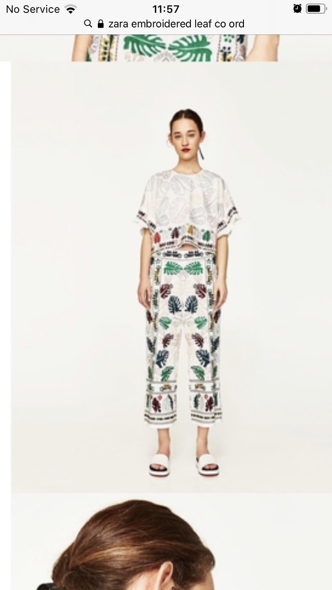 Ensemble Coordonné Zara - T-shirt, Pantalon, Robe De Vacances été - Occasion Très Bon état