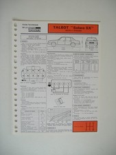 Revue technique Talbot SOLARA