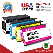 4PK 962 XL Ink Cartridges HP Officejet Pro 9010 9015 9016 9018 9020 9025 9028.