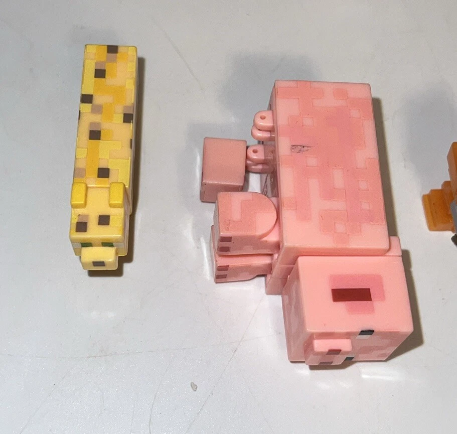 Lote de figuras mixtas Mojang Jazwares Minecraft - Golem, cerdo, oveja y más Foto 3 de 4