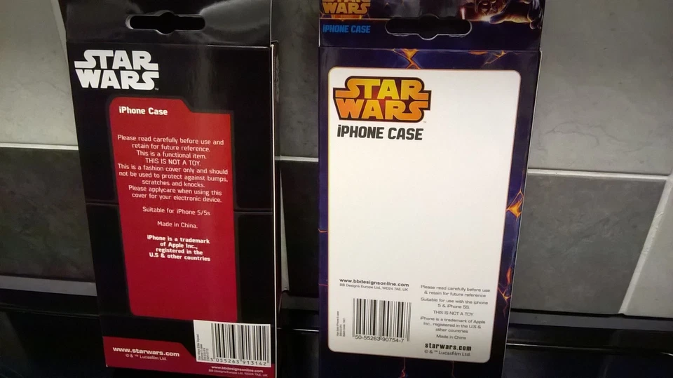 I PHONE 5 5S TWO BRAND NEW IN BOX STAR WARS COVERS FREE DELIVERY - Image 2 of 2