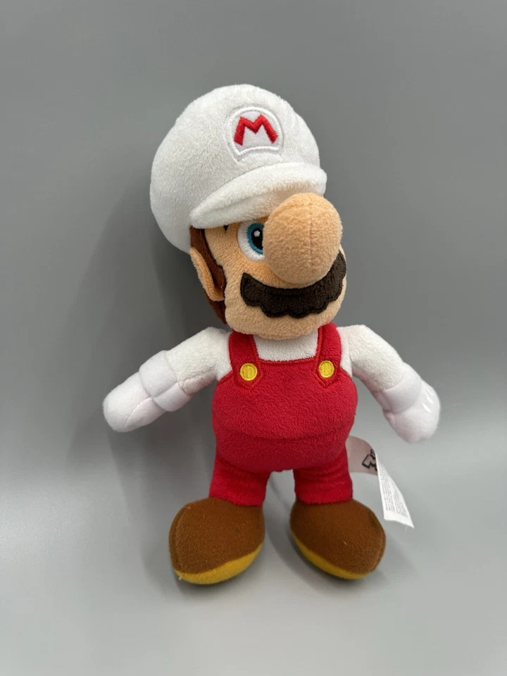 Muñeco de peluche Super Fire Mario World of Nintendo 9" Jakks Pacific 2021 Foto 3 de 4