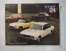Vintage Fiat 124 Car Dealer Sales Brochure