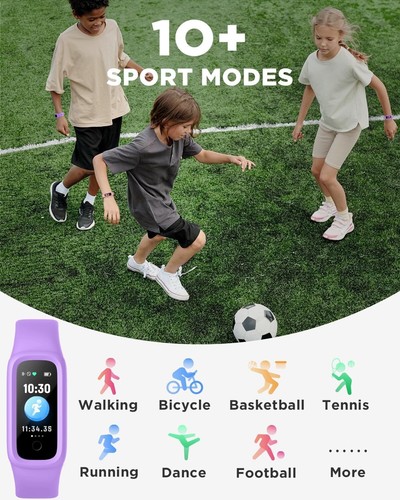 Fitness Tracker Watch for Boys Girls Ages 5-15, Activity Tracker, Heart Rate Sle - Picture 2 of 5
