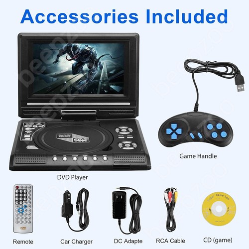 DVD Player Portable 12V CD/ DVD/ DVD/ VCD All Region Support Swivel Screen Small - Picture 10 of 12