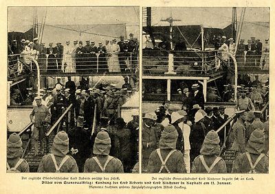 Lord Roberts u. Lord Kitchener landen in Kapstadt Transvaal Bilddokument 1900