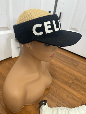 Celine logo visor sun visor hat cap | eBay display picture 1