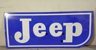 Vintage Jeep Neon Gas & Oil Porcelain Enamel Sign 52x22".