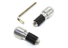 2x Lenkergewichte Lenkerenden Vibrationsdämpfer für 22mm Lenker Enduro SILBER