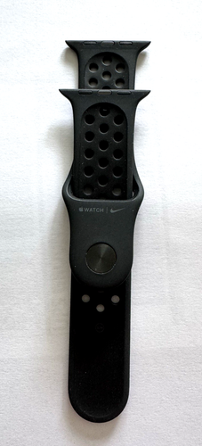 Oryginalny czarny antracytowy Apple Watch NIKE Sport Band 44mm S/M - Zdjęcie 2 z 4