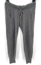 A Pea in the Pod women's M 100% CASHMERE Maternity Pant Gray joggers drawstring