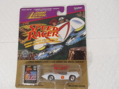Johnny Lightning SPEED RACER MACH 5 with RED Saw Blades CEL #36 ~ Vintage 1997 ~