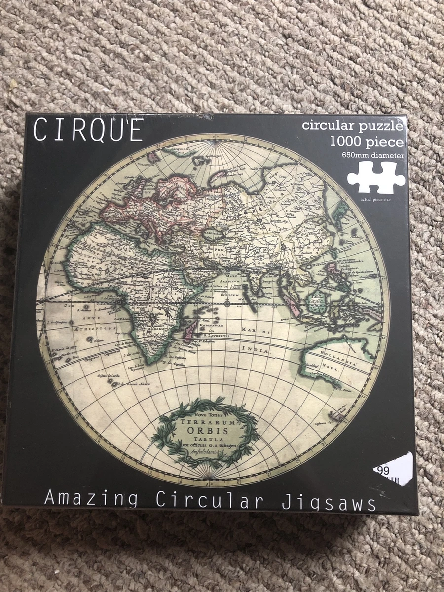 Circular World Map Puzzle 1000 Piece