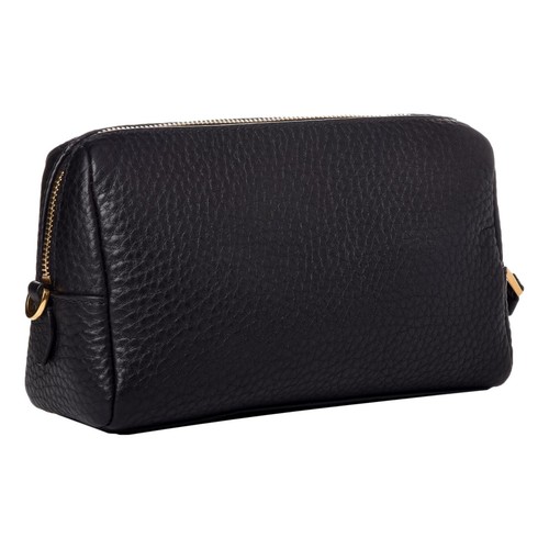 Prada Vitello Daino Black Leather Cosmetic Pouch NEW - Picture 3 of 6