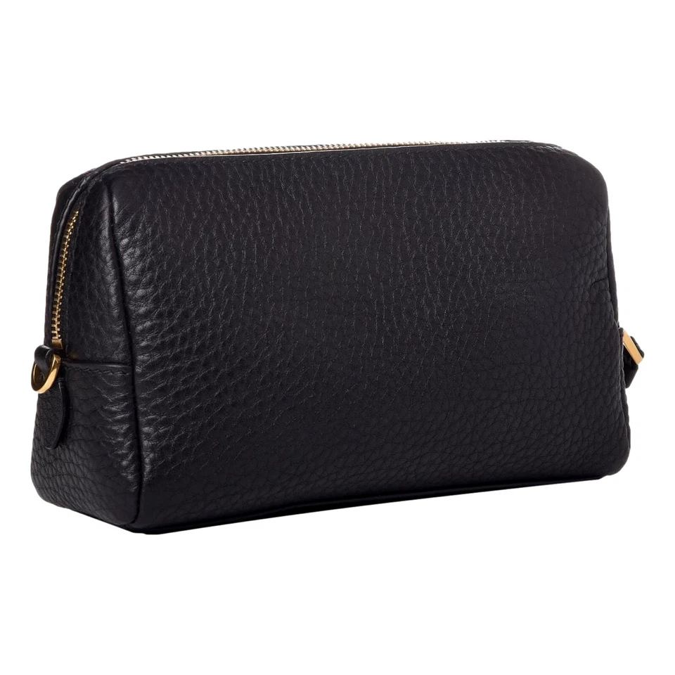 Bolsa cosmética de cuero negro Prada Vitello Daino NUEVA Foto 3 de 4