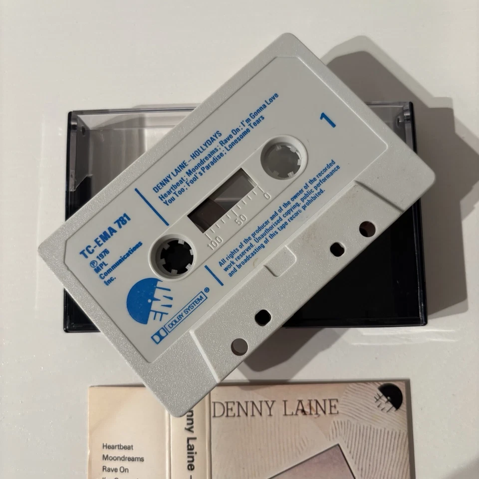 DENNY LAINE - HOLLY DAYS (VERY RARE UK CASSETTE TAPE) - Image 2 of 4