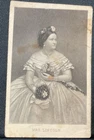 Mary Todd Lincoln Civil War CDV 4" by 2 1/2 original.
