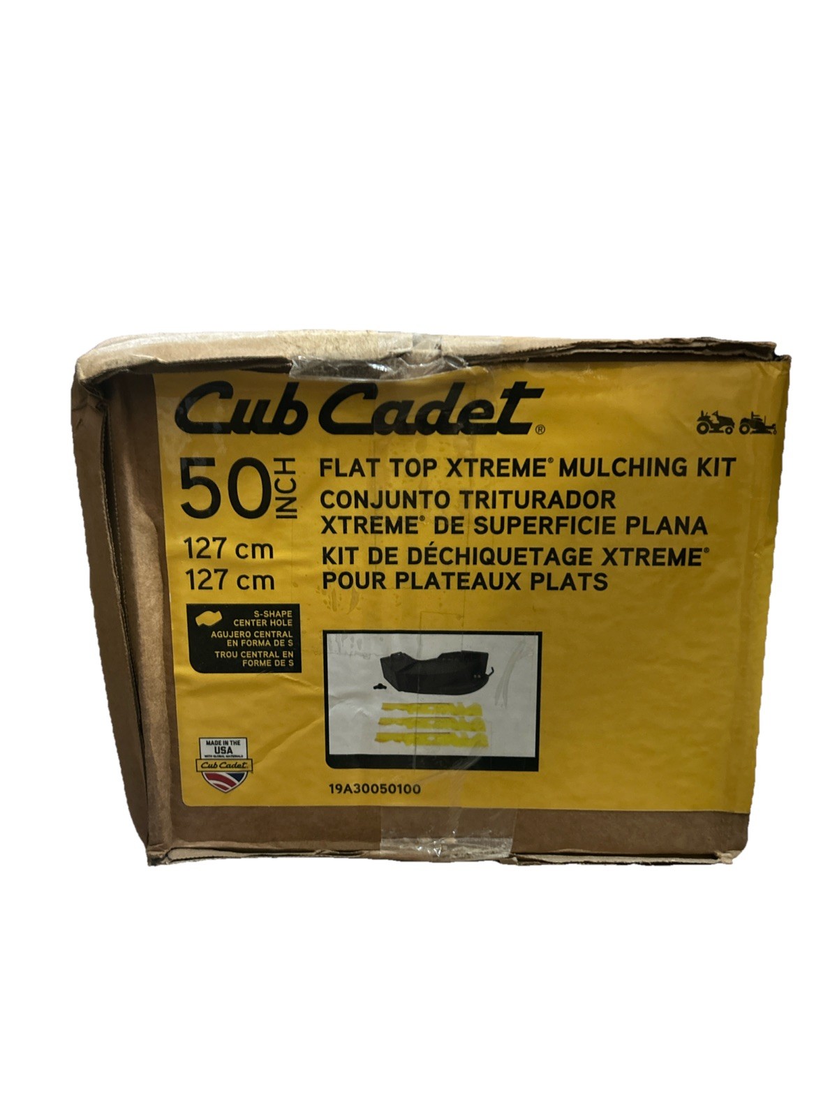 Kit De Mantillo Para Cortacésped Cub Cadet Y Troy-Bilt | Hojas De 50 Pulgadas | Modelo 19A30050100 | Acolchado De Césped