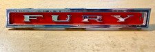 Vintage 1971 Plymouth Fury Grille Emblem Badge Nameplate Script Mopar 3443304 Vintage 1971 Plymouth Fury Grille Emblem Badge Nameplate Script Mopar 3443304