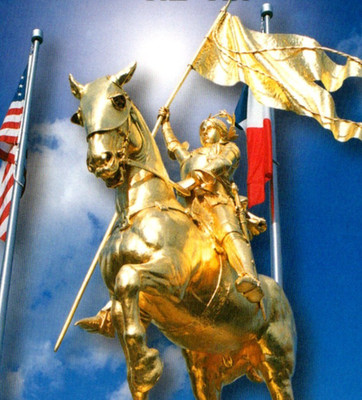 Vintage Continental Postcard Joan Of Arc French Quarter Maid Of New Orleans LA