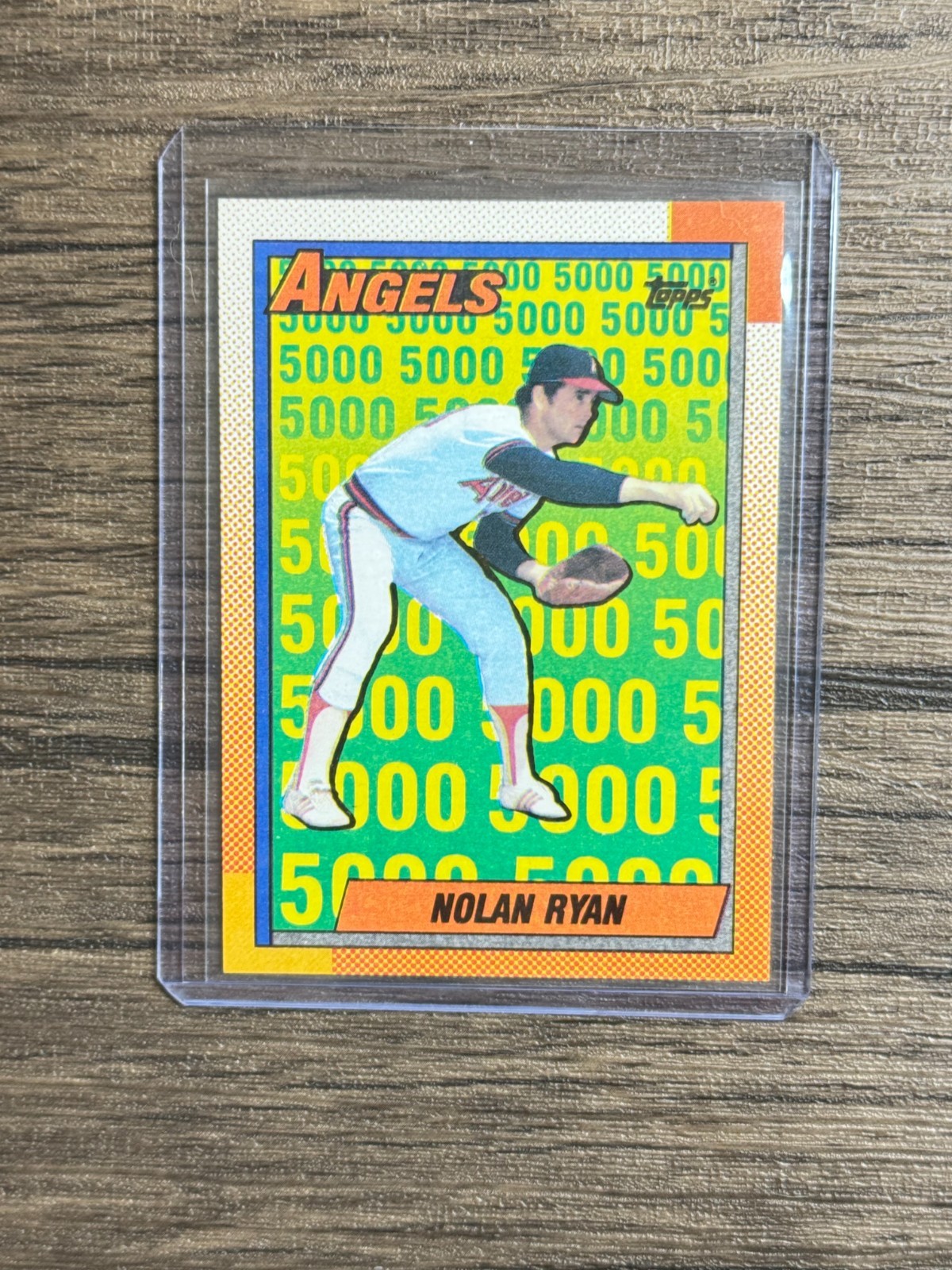 1990 Topps - Nolan Ryan #3 - 5,000 K's - The Angels Years