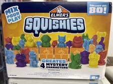 Elmer's Squishies DIY Kit Create 4 Mystery Characters Sensory Play for Kids 6