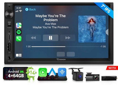 DAB+ Eonon Android 14 7'' IPS Doppel DIN Autoradio GPS Navi FM AM CarPlay WiFi BT