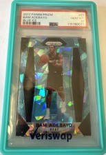 2017 Panini Prizm Bam Adebayo RC Blue Ice /99 Rookie PSA 10