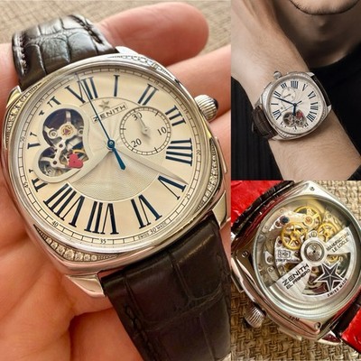    Zenith Star Open El Primero 4062 Diamond Heart Chronograph 37mm Full Set  
