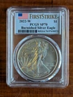 2022 W Burnished American Silver Eagle PCGS SP70