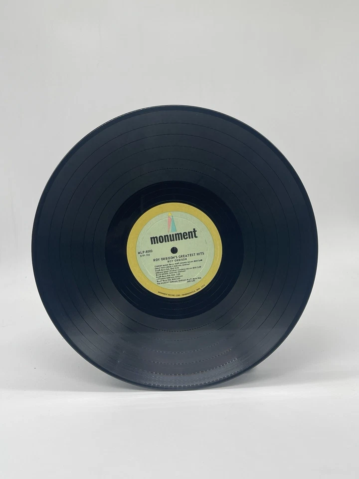 ROY ORBISON'S GREATEST HITS LP VG+ VINYL RECORD MONUMENT MLP8000 - Image 3 of 4