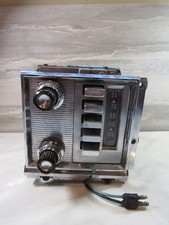 Vintage 1940-50s Ford Mercury Automobile Tube Radio 04bm-2 513934 Chrome Front