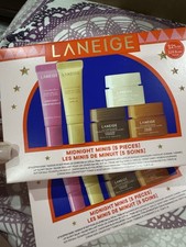 LANEIGE Midnight Minis Mini Skin Care Set Lip Mask Balm Moisturizer Toner