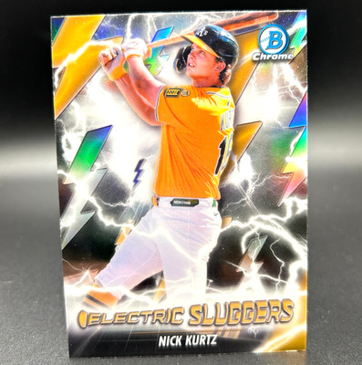 2026 Bowman Electric Sluggers NICK KURTZ Insert #ES-22 Athletics