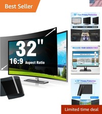 Eye Protection 32 Inch Monitor Privacy Screen - Matte Finish  Anti-Glare