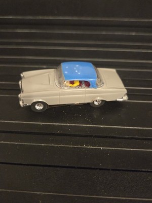 Faller Mercedes White Blue HO Slot Car (WD-132)