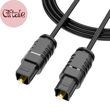 Digital Optical Audio Cable 6 Feet, Fiber Optic Cable Ultra-Thin Cord, SPDIF Tos