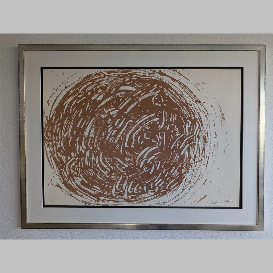 Günther Uecker | Huldigung an Hafez 36 handsigniert im Vergolderrahmen - Bild 4 von 4