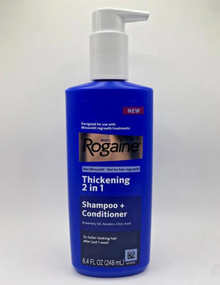 Rogaine 2-in-1 Thickening Shampoo + Conditioner Hair Regrowth Treatment Cream