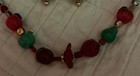 Art Glass Flower, Fruits Glass Lampwork, Stunning Unique Necklace Set — photo 2