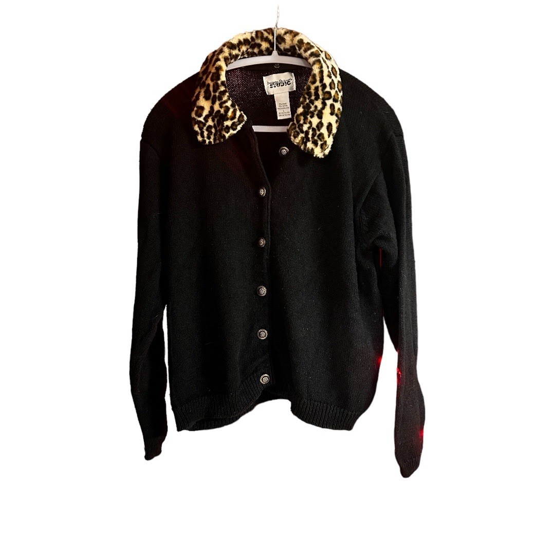 Designers Original Studios Button-Up Cardigan Bla… - image 1