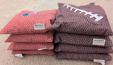 Set Of 8 NFL Logo Cornhole Bean Bags Game Great Condition.