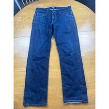 Paige Denim Co Mens Straight Leg Jeans Dark Wash Blue Made in USA Size 30