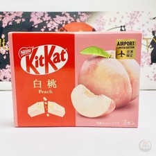 KitKat Japan White Peach Airport Limited Rare 1 Box 3 bars