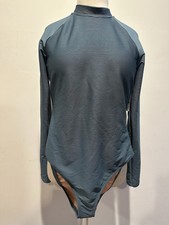 NWT J. Crew Active Ribbed Rash Guard Long Sleeve One Piece Bathing Suit Size 10